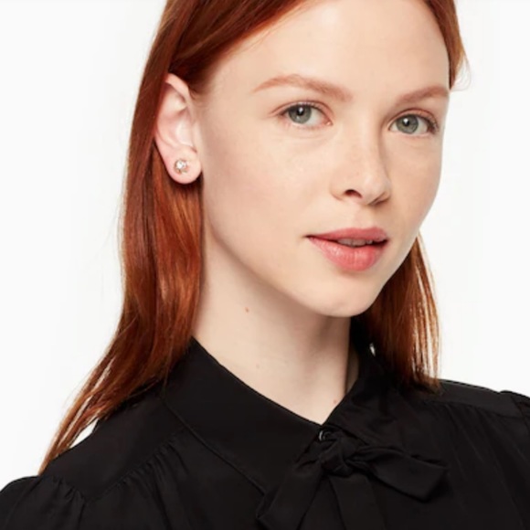 KATE SPADE • Rose Gold Lady Marmalade Crystal Earrings - Picture 2 of 4